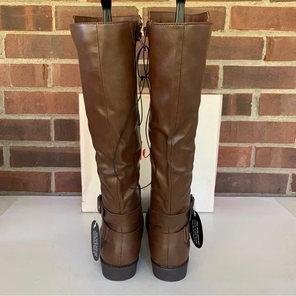 Style & Co Madixe Brown Knee High Riding Boots Women’s Size US 6 M - Picture 6 of 12